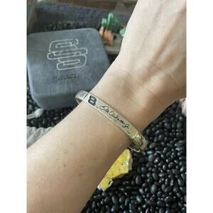 #8 Dale Earnhardt Jr Sterling NASCAR Cuff Bracelet BOX BAG~Waldeck Johnson